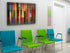 Colorful Wooden Glass Wall Art Durable Glass Printing Art Wall Hangings Modern Glass Art Large Glass Panel